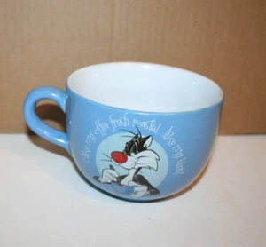 Sylvester & Tweety Vogel Warner Brüder Übergroßer Keramik Kaffeebecher 24 Unzen - Bild 1 von 4