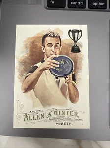 20016 Topps Allen & Ginter PAUL MCBETH Rookie Disc Golf Champ #249 - Picture 1 of 2