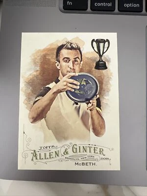 20016 Topps Allen & Ginter PAUL MCBETH Rookie Disc Golf Champ #249 - Image 1 of 2