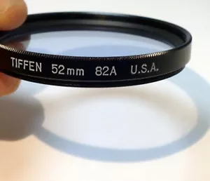 TIFFEN 52mm Filter 82A made in USA increase by 200K to 3200K - Picture 1 of 6
