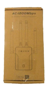 WiFi Internet Extender Signal Booster AC-1200 Mbps Dual-band Wireless Repeater - Picture 1 of 11