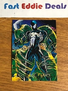 1992 AMAZING SPIDER-MAN THE MCFARLANE ERA TRADING CARD NUMBER 81 BLACK SUIT MCU - Picture 1 of 2