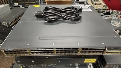 Interruptor de puerto doble PSU 715WAC 1gM CISCO Catalyst 3750X WS-C3750X-48P 48x GbE PoE+ Foto 1 de 4
