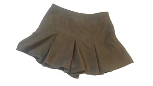 SHEIN Damen faltbarer plissierter Cord Skort grün Größe Large Designer adrette Schule - Bild 1 von 12