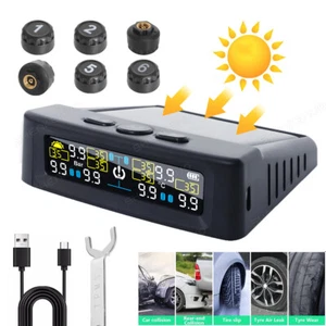 Tire Pressure Monitoring Safety Alarm System Solar Car Truck RV TPMS 6 sensor - Picture 1 of 8