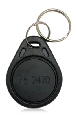 200 RFID Proximity Key Fobs 26 Bit Wiegand H10301 Keyless 125 kHz--Thin, Black - Image 1 of 2