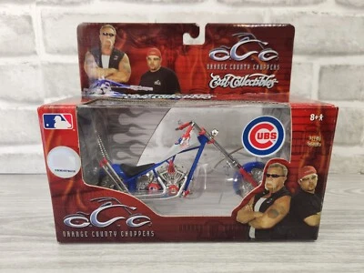 MLB Chicago Cubs 1:18 Scale Diecast OCC Chopper / Motorcycle - Image 1 of 4