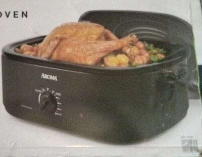 AROMA 18 夸脱烘焙烤箱 (ART-718B) 黑色 全新 — 第 1/4 张图片