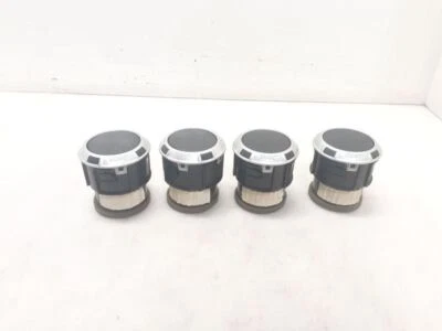 Jeep JK Wrangler OEM Juego de 4 molduras plateadas calentador tablero ventilaciones de aire acondicionado 2011-2017 117022 Foto 1 de 4