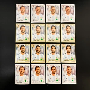 Lionel Messi 2018 Panini World Cup Soccer Stickers Gold & Base #288 LOT OF 16 - Picture 1 of 5