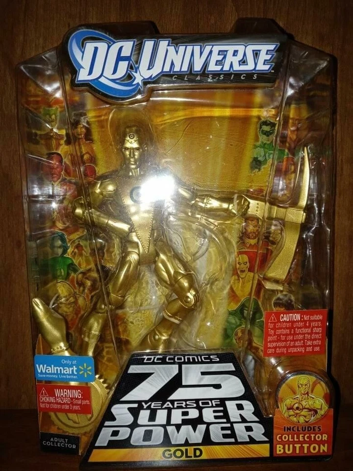 DC Universe Classics 75 años de superpoderes exclusivo de Walmart METAL MAN GOLD Foto 1 de 1