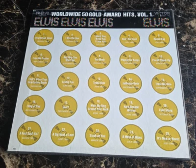 Elvis Presley Worldwide 50 Gold Award Hits, Vol 1 original 1970 USA 4 Lp box set - Image 1 of 4