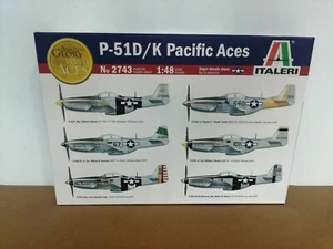 P-51 D/K Pacific Aces Aereo guerra mondiale 1/72 Italeri 2743 modellino statico - Foto 1 di 1
