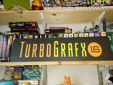 Turbo Grafx 16 Sign, Aluminum Display, 6" x 24" Free Shipping! Nec Pc Engine!