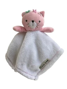 Chick Pea Kitty Cat 13" Lovey Security Blanket Pink White 2017 - Picture 1 of 11