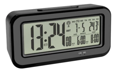 Funkwecker Boxx TFA 60.2554.01 Digitalwecker 2 Weckzeiten Reisewecker Temperatur - Bild 1 von 2