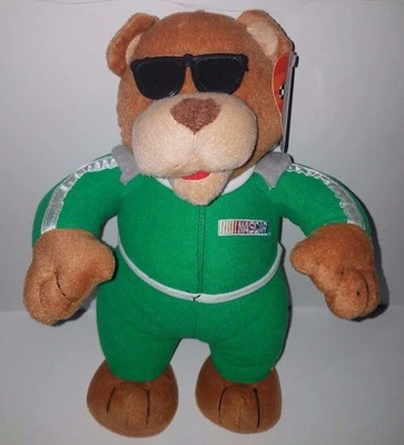 Oso de peluche NASCAR con gafas 2005 Pan de azúcar etiqueta original 14" carreras de autos Foto 1 de 4