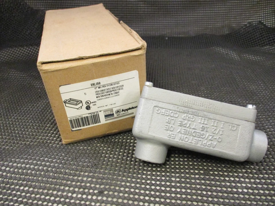 (QTY 1) APPLETON ERLB50 1/2" EXPLOSION PROOF LB FITTING *SAME DAY SHIP