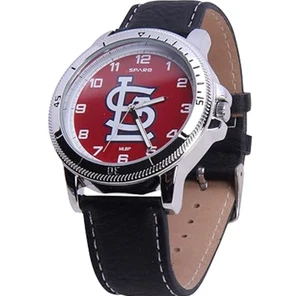 Reloj deportivo clásico deportivo St. Louis Cardinals para hombre cuero negro Sparo MLB oficial - Imagen 1 de 4