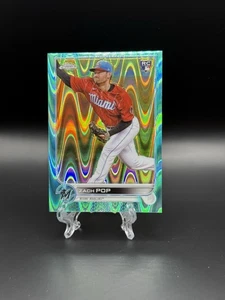 2022 Topps Teal Ray Wave RC Zach Pop /199 - Picture 1 of 7