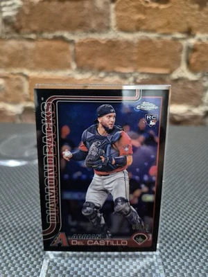 2025 Topps Chrome Adrian Del Castillo RC Black Refractor /10 Diamondbacks - Image 1 of 2