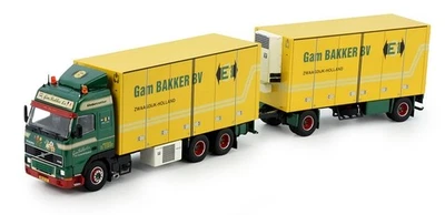 ,TEKNO, VOLVO FH12 Gl. Carrier 6x4 con remolque 2 Ejes GAM BAKKER, 1/50, TEK8... - Imagen 1 de 4