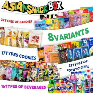 Asiatische Snackbox - 15 Stück Familienpackung oder 7 Stück Drama Geschenk, Kekse Chips Süßigkeiten - Bild 1 von 11