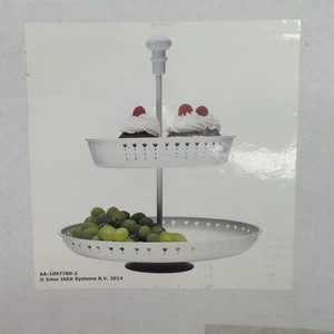 IKEA Garnera Design Tunnel Sahlin Stahl Tulpe weiß Kuchenständer Kuchenständer - Bild 1 von 15