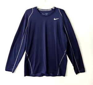 Nike Pro Dri-Fit Long Sleeve Shirt Mens 2XL Blue  - Picture 1 of 8