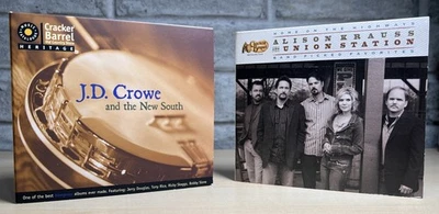 J.D. Crowe & The New South, Alison Krauss, Ralph Stanley Cracker Barrel CDs VGC+ Foto 1 de 4