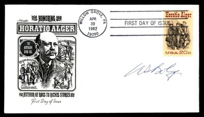 Mayfairstamps US FDC 1962 Horatio Alger Rags to Riches First Day Cover aau_91479 - Image 1 of 2