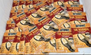 39 Pair (78 Individual) Toe Warmers Hothands Heated Feet w/Adhesive NEW Sealed👣 - Picture 1 of 6