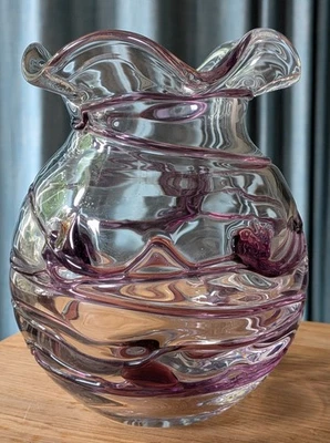 Manufaktur von Poschinger: Vase mit Fadenauflage - Bild 1 von 4