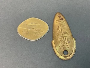 2 GM General Motors Motorama 1955-56 Schlüsselanhänger Chevy Pontiac Cadillac Buick - Bild 1 von 8