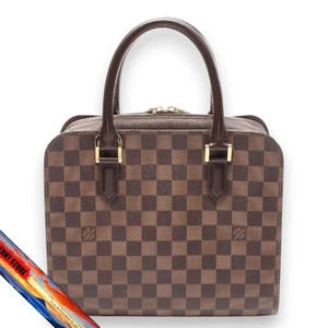 Louis Vuitton Triana Damier borsa a mano in pelle tela da donna L26 cm H22,5 cm P11 cm - Foto 1 di 7