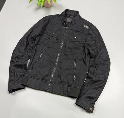 Chaqueta de motociclista ligera de algodón negra vintage para hombre Energie by Miss Sixty talla S Foto 1 de 4