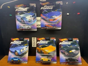 2017 Hot Wheels Premium FAST & FURIOUS Fast Imports Complete Set of 5 cars - Picture 1 of 10