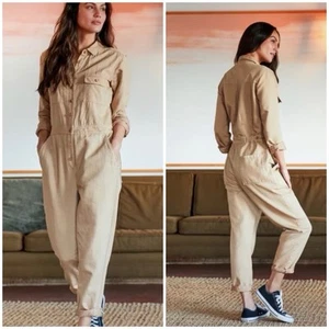 Outerknown S.E.A. Jumpsuit braun langarm Gr. XS - Bild 1 von 11
