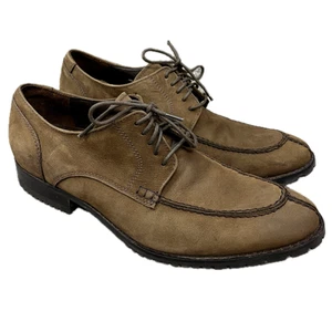 Cole Haan Brown Suede Split Toe Oxfords NikeAir Waterproof Men 8 - Picture 1 of 12