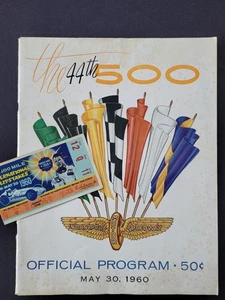 1960 44° Annuale Indianapolis 500 Programma/Biglietto Stub, Jim Rathmann vince - Foto 1 di 16