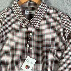 NEW Alan Paine Shirt Mens XXL Plaid Check Long Sleeve Cotton Button Up - Picture 1 of 13