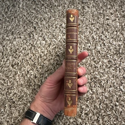Woodstock - First Edition - 1826 - Sir Walter Scott - Vol. II - Rivière Binding - Image 1 of 4