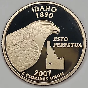 2007 S QUARTER GEM PROOF DCAM IDAHO STATE - CN-CLAD - Picture 1 of 7