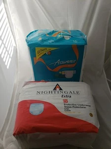 Paquete de calzoncillos elásticos unisex Assurance lengüetas L/XL Nightingale 34 unidades en total - Imagen 1 de 4