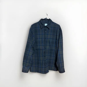 Zara Shacket Jacket Mens XL Multicolor Plaid Button Up Outdoor Chore Blend - Picture 1 of 8