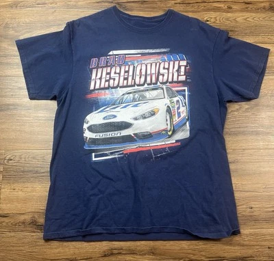 BRAD KESELOWSKI #2 NASCAR Short Sleeve Blue T-Shirt Large - Image 1 of 4