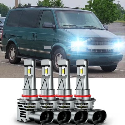 Kits combinados de bombillas de faros para furgoneta Chevrolet Astro - 4x 6000K 9005 9006 Foto 1 de 4