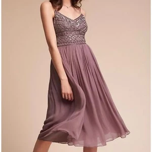 Anthropologie BHLDN Bristol Brautjungfernkleid Mauve Größe 6 - Bild 1 von 14