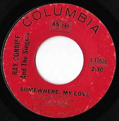 Somewhere My Love/ Midsummer In Sweden Ray Conniff VG+ - Image 1 of 2