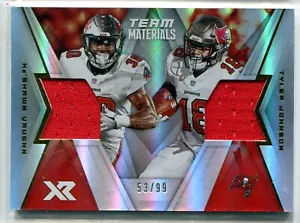 2020 Panini XR Ke'Shawn Vaughn Tyler Johnson DUAL JERSEY RELIC 53/99 BUCCANERS - Picture 1 of 1